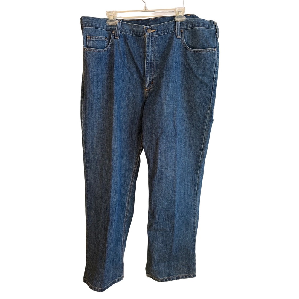 Carhartt Relaxed Fit Blue Denim Jeans Mens 42x30 Medium Wash 101483-980